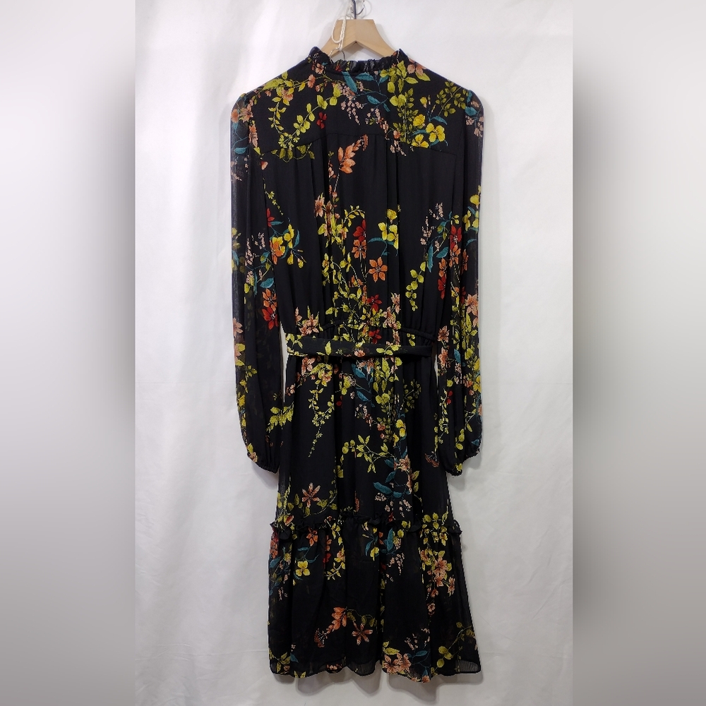 Tommy Hilfiger Floral Dress Women's 12 Multicolor Artsy Cottagecore Peasant - Picture 5 of 10